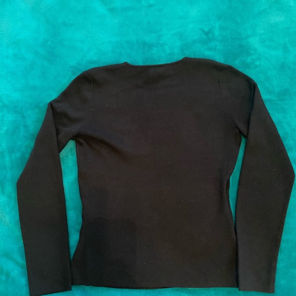 INC black crossover sweater in M - Picture 2 of 5